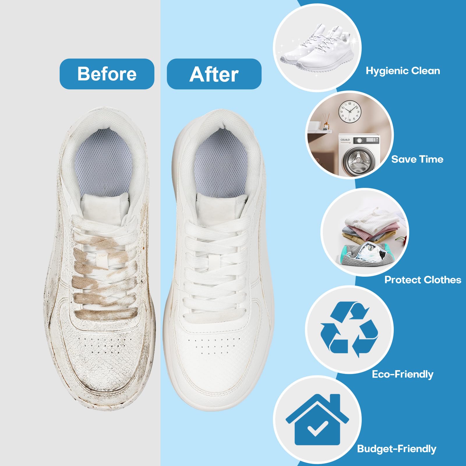 عبوة من قطعتين: كيس غسيل أحذية - مراجعة Sneaker Cleaner وسعره